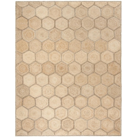 Safavieh 2 x 3 ft. Natural Fiber Hand Loomed Rectangle Area Rug Natural & Grey NF882B-2